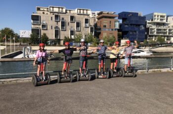 ComhiC visite guidée Lyon gyropode Segway et vélo électrique Quartier Confluence