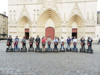 Segway Historic tour - 1h30 guided tour in the historic district of Lyon - Saint Jean Square in front of the Saint Jean Cathedral