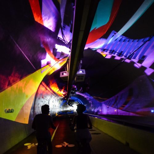 Visite Segway fil de l'eau 1h30 - Illuminations dans le tunnel mode doux sous la Croix Rousse