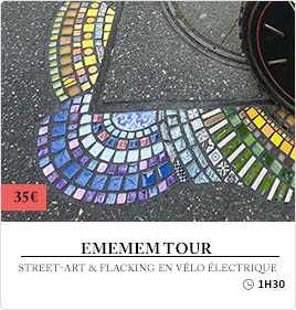 Street Art - Visite en vélo électrique - 1h30 - Flacking - Ememem