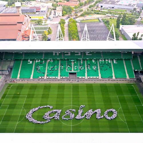 Loco Casino - 1000 participants - Stade Geoffroy-Guichard - Sur la pelouses