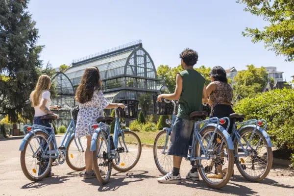 Visite guidée de Lyon à vélo avec ComhiC - Vue du parc de la Tête d'Or